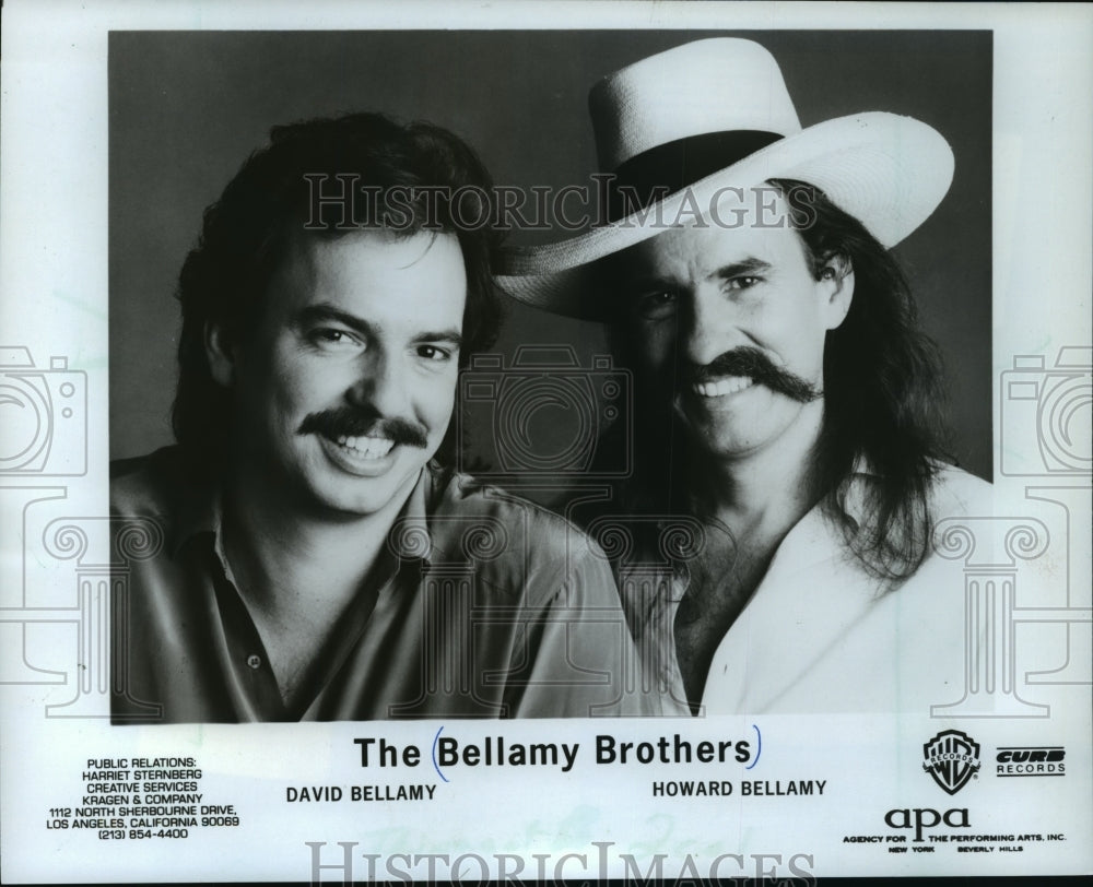 1983 Press Photo David and Howard Bellamy of The Bellamy Brothers. - mjp05963 - Historic Images
