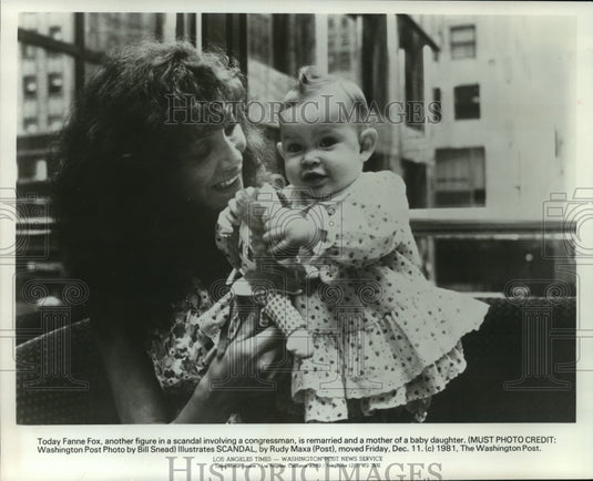 1981 Fanne Fox, a figure in a scandal involving a congressman. - Historic Images