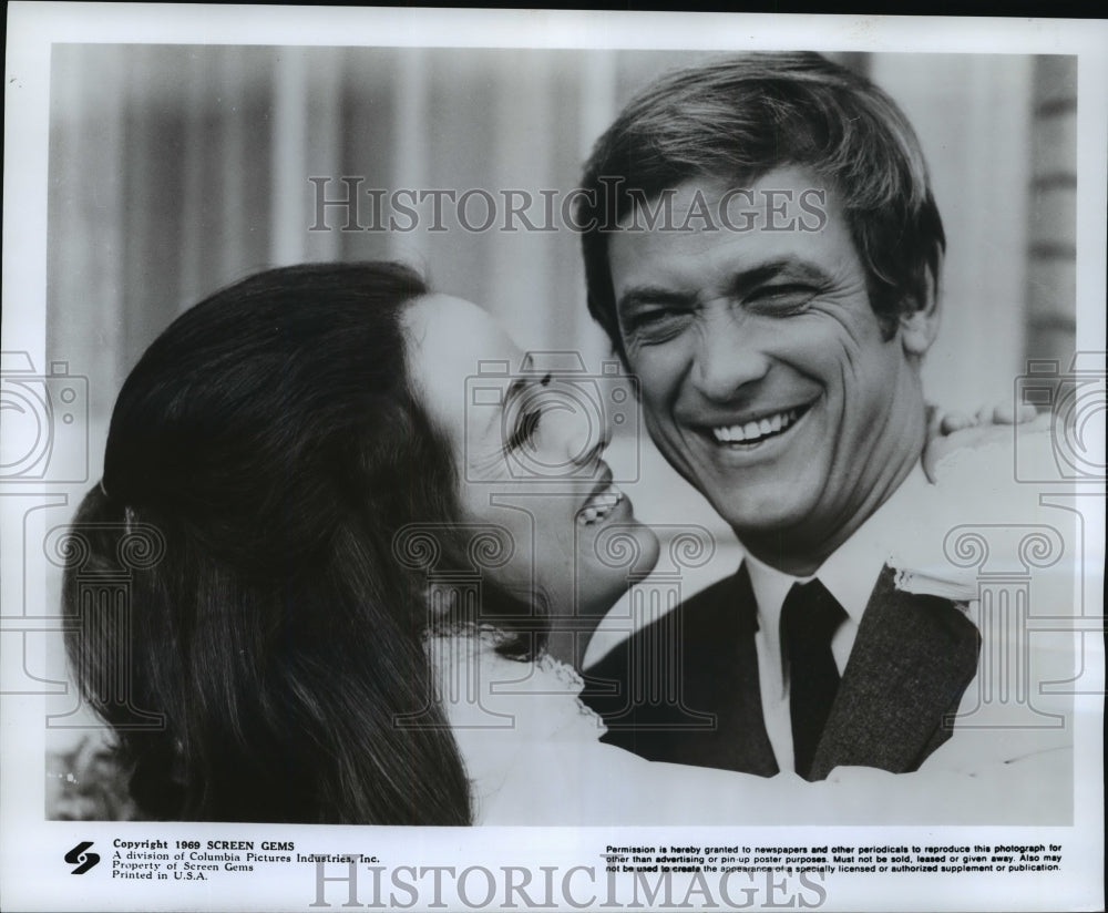 1969, Monte Markham and Louise Sorel in Mr. Deeds Goes to Town. - Historic Images