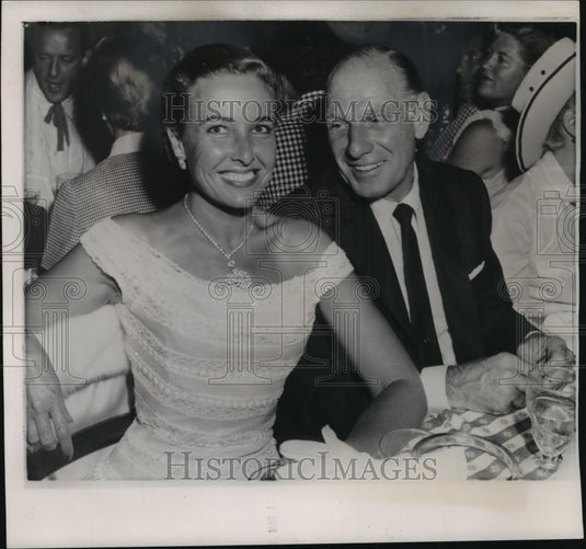 1960 Press Photo Leo Durocher and actress Laraine Day file for divorce. - Historic Images