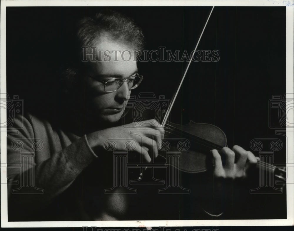 1979 Press Photo Drew Lecher is named concertmaster of Atlantic Symphony.- Historic Images