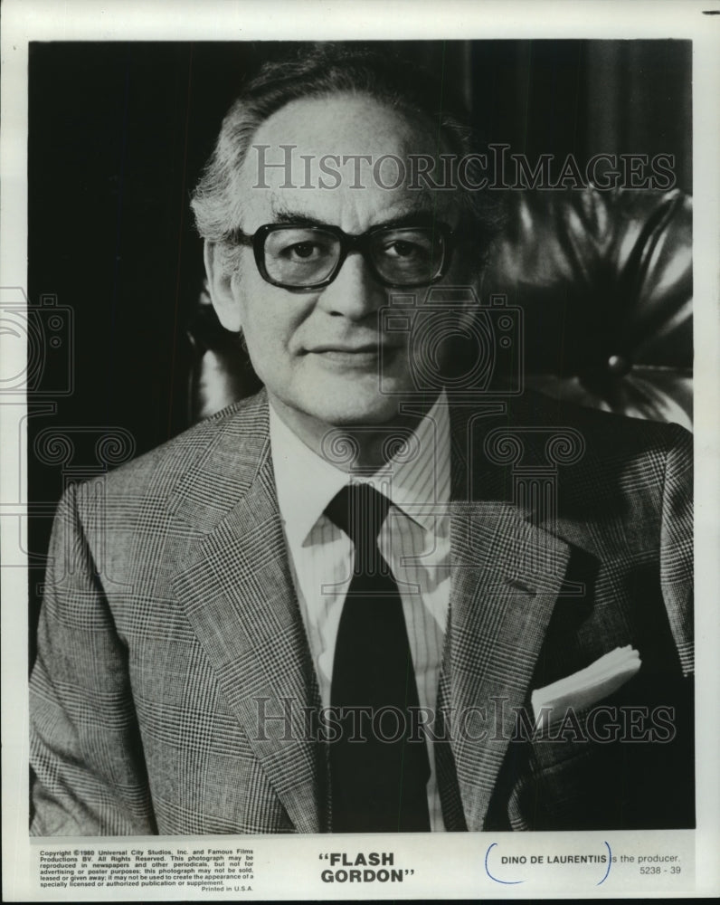 1980 Press Photo Dino De Laurentis, producer of Flash Gordon. - mjp06102- Historic Images