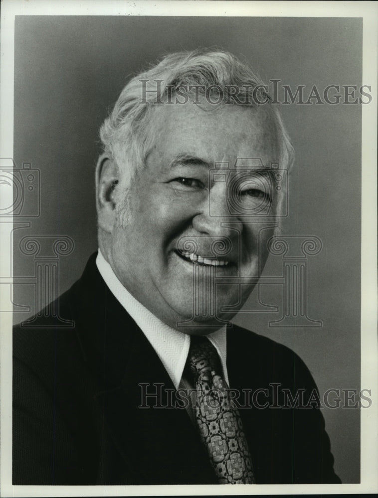 1973 Press Photo Duffy Daugherty, sports commentator for ABC College Football. - Historic Images