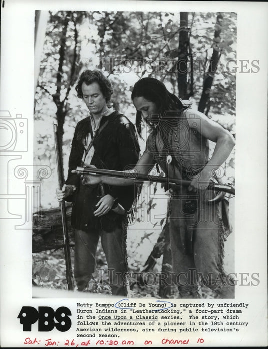 1980, Cliff De Young stars in Leatherstocking, on PBS. - mjp06519 - Historic Images