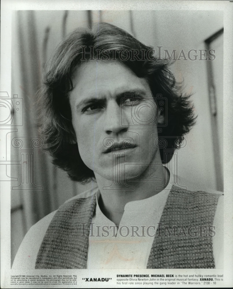 1980 Press Photo Michael Beck stars in Xanadu. - mjp06548 - Historic Images