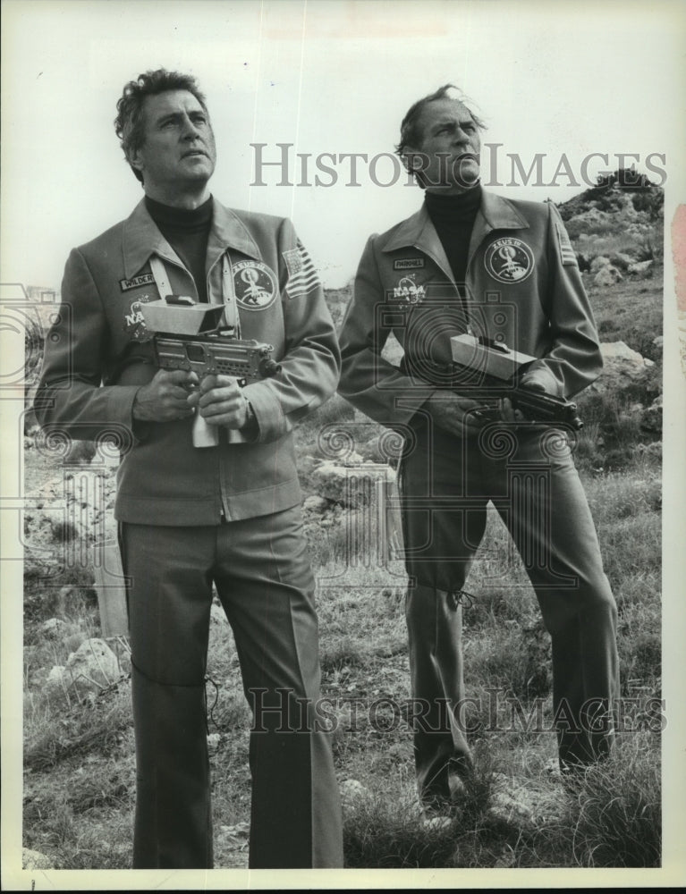 1980, Rock Hudson and Darren McGavin Star in "The Martian Chronicles" - Historic Images