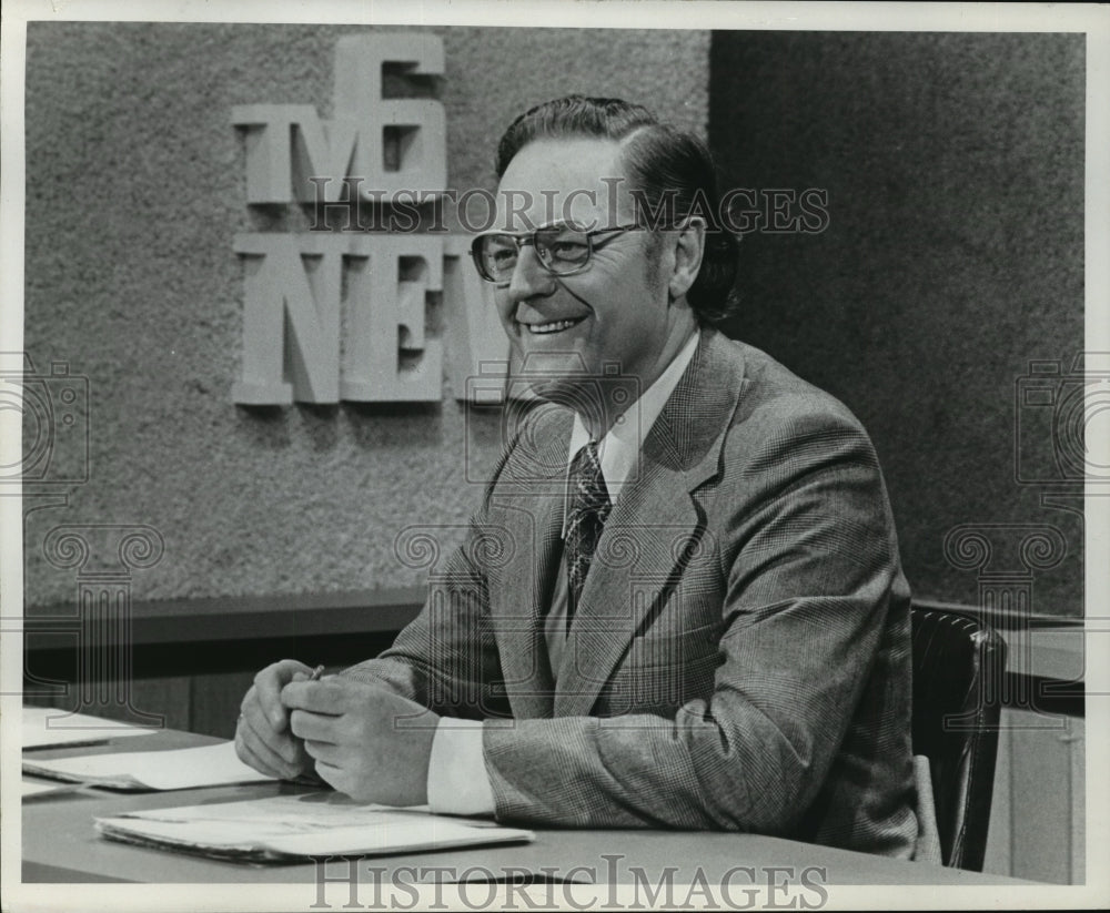 1973 Press Photo Carl Zimmerman, TV 6 Newsman - mjp07033-Historic Images