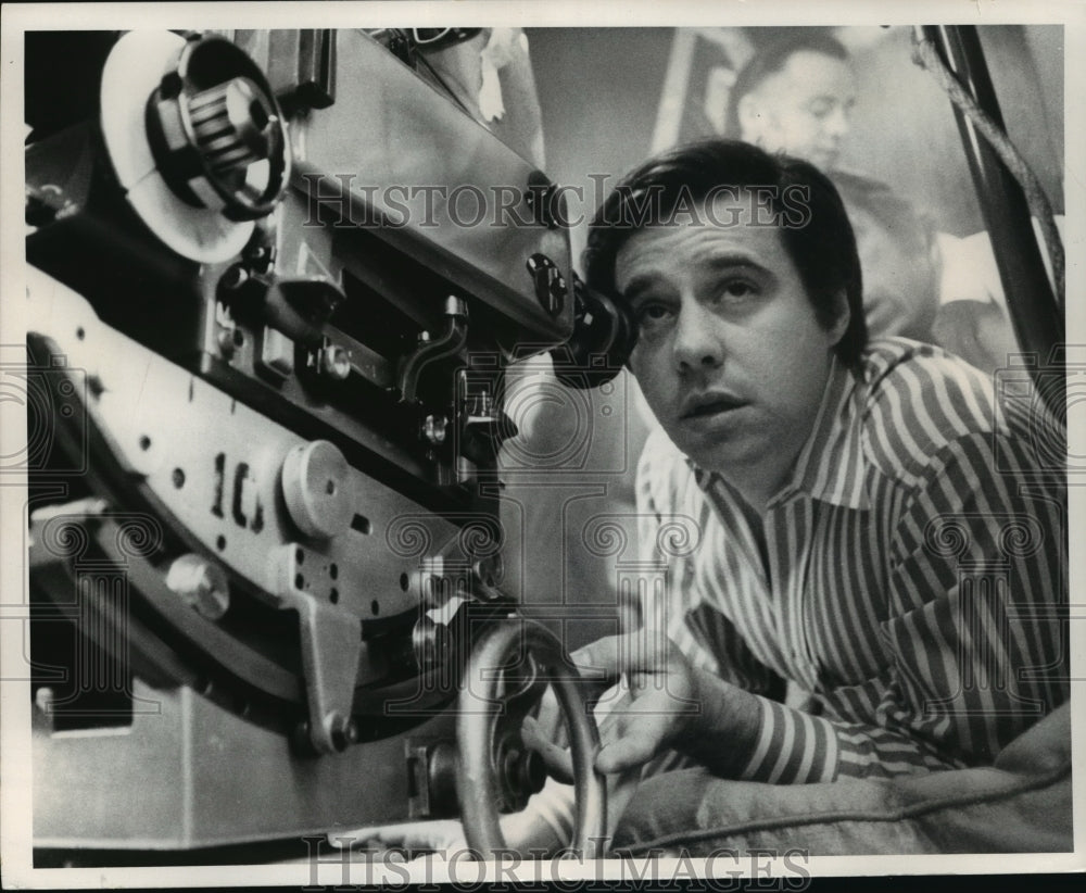 1972, Peter Bogdanovich, director, on the set of &quot;What&#39;s Up, Doc?&quot; - Historic Images