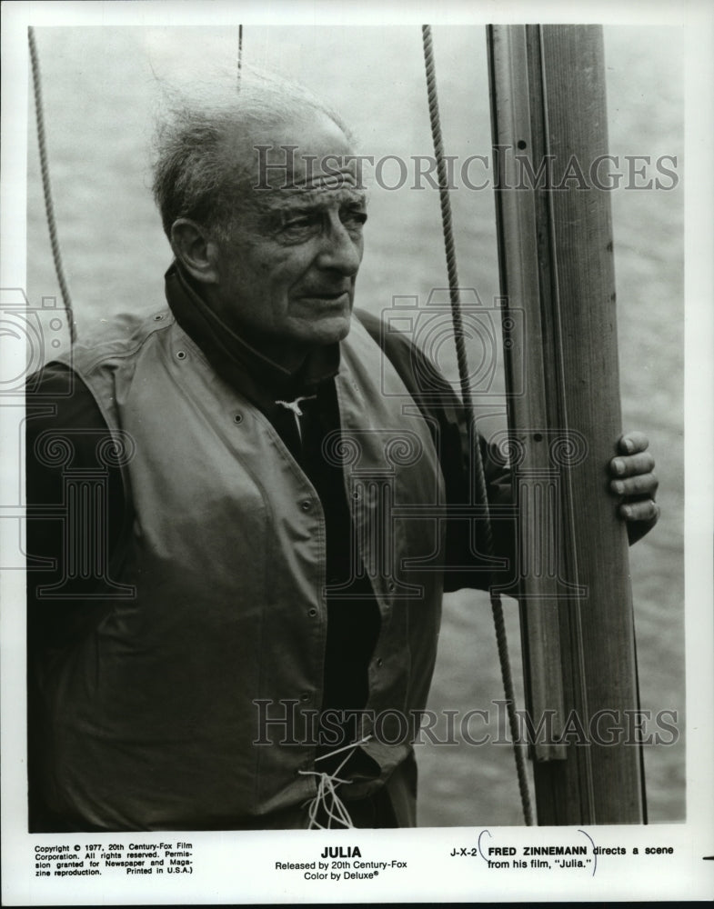 1977 Press Photo Fred Zinnemann, Director of &quot;Julia&quot; - mjp07113 - Historic Images