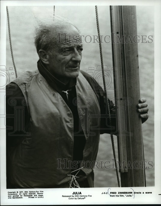 1977 Press Photo Fred Zinnemann, Director of "Julia" - mjp07113 - Historic Images