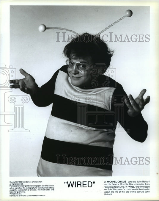 1989 Press Photo Michael Chiklis in "Wired" - mjp07118 - Historic Images