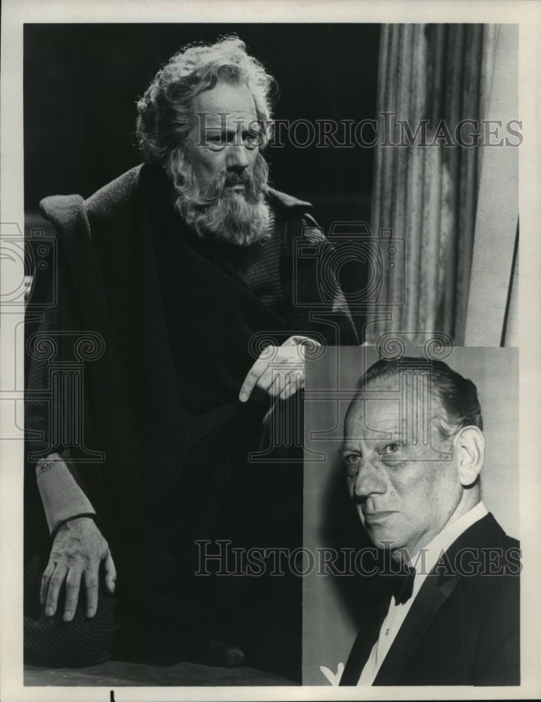 1966 Press Photo Melvyn Douglas Stars in &quot;Lamp at Midnight&quot; - mjp07203 - Historic Images