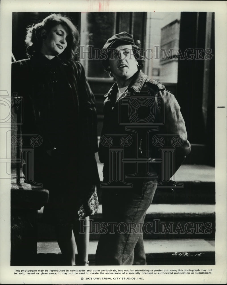 1978 Press Photo Anne Archer and Sylvester Stallone in "Paradise Alley" - Historic Images