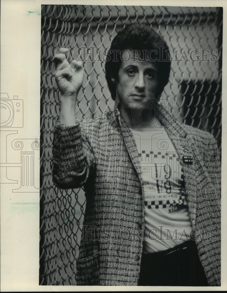 1984 Press Photo Sylvester Stallone, Actor, as the Cabbie - Historic Images