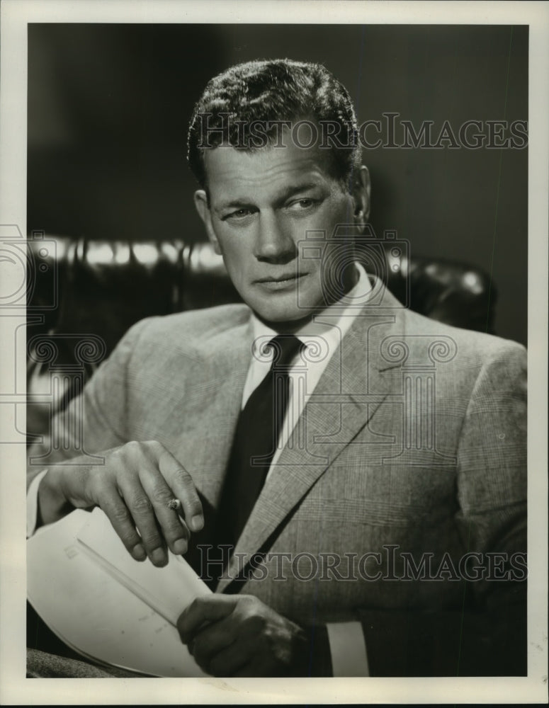 1956 Press Photo Portrait of Joseph Cotten, Actor - mjp07365-Historic Images