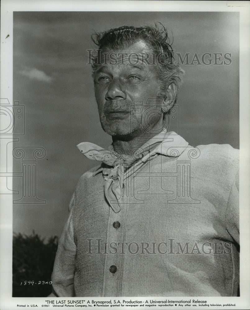 1961 Press Photo Joseph Cotten in "The Last Sunset" - mjp07393 - Historic Images