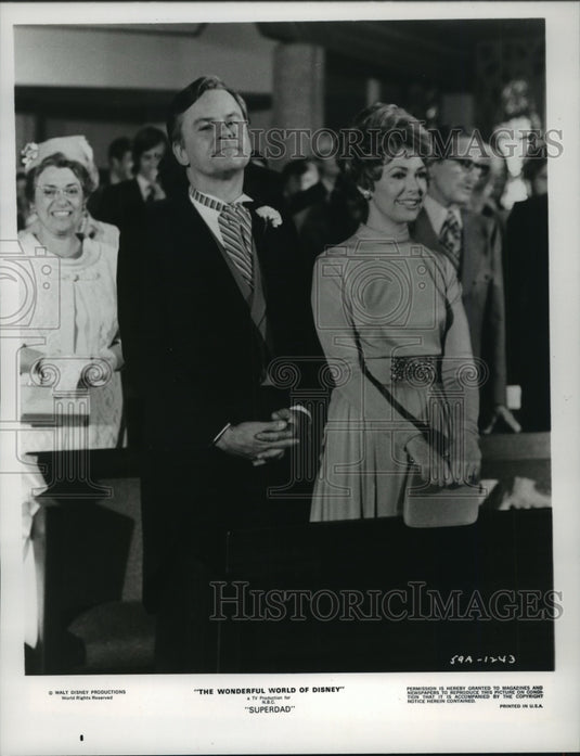 1976 Press Photo Bob Crane and Barbara Rush in "Superdad" - mjp07600 - Historic Images