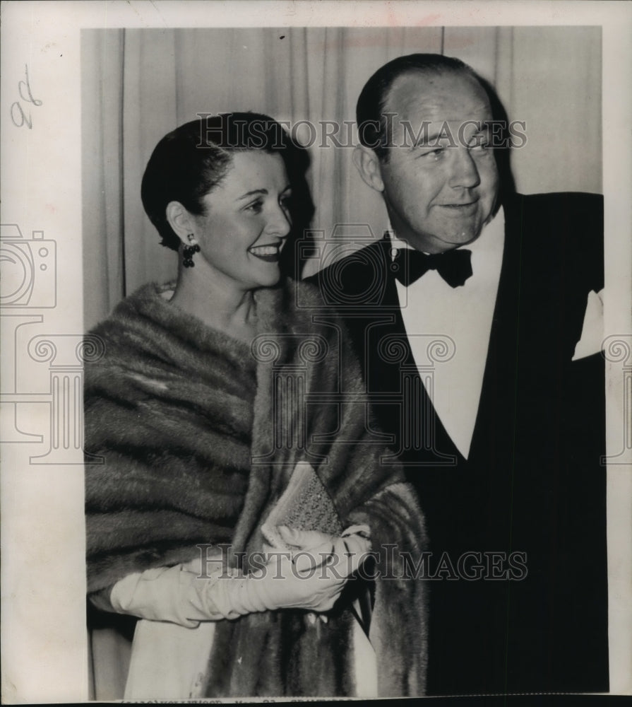 1950, Broderick Crawford, Actor, and Wife - mjp07625 - Historic Images