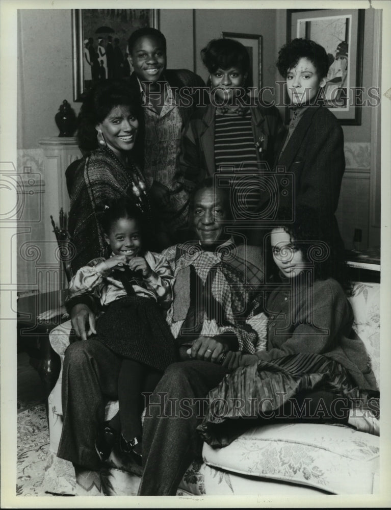 1986 Press Photo Cast of &quot;The Bill Cosby Show&quot; - Historic Images