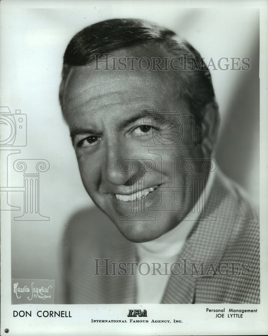 1972 Press Photo Don Cornell, Singer - mjp07849-Historic Images