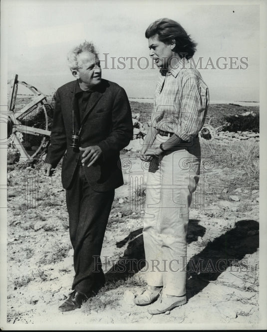 1987, Jules Dassin and Melina, Team On and Off the Stage - mjp07883 - Historic Images