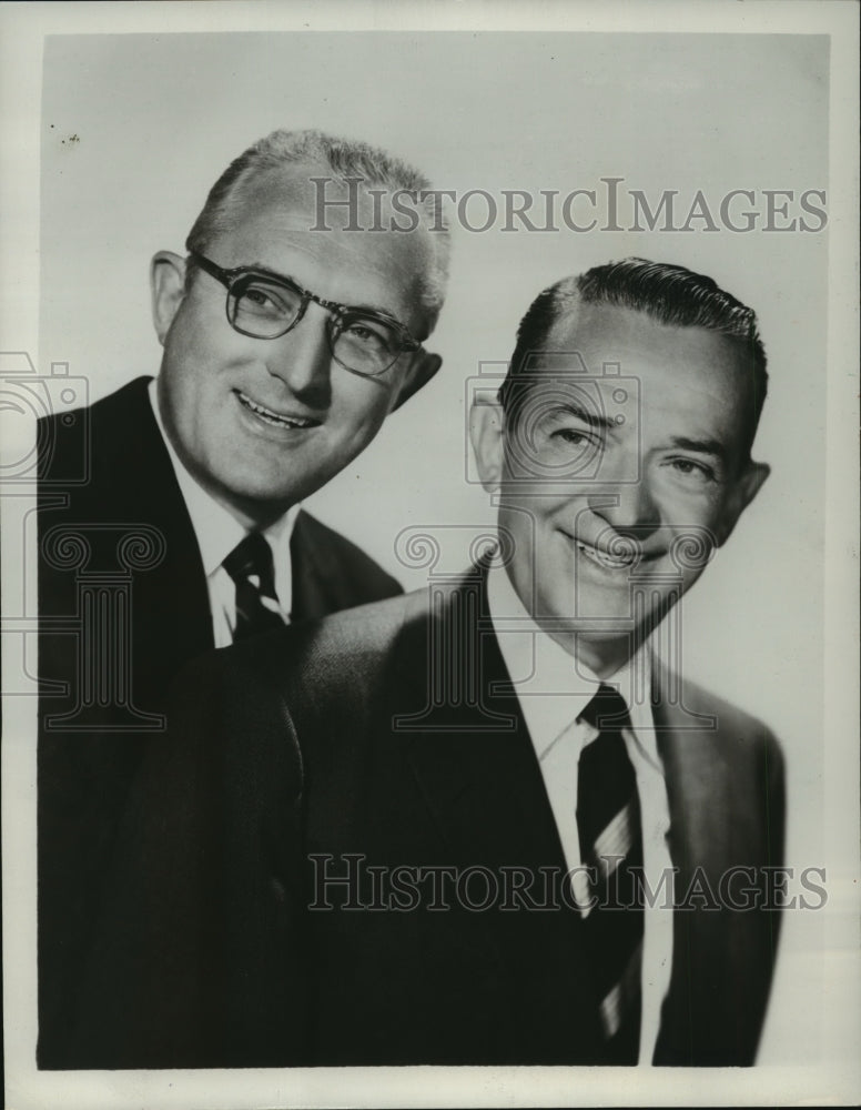 1955 Press Photo Tommy and Jimmy Dorsey on &quot;Stage Show&quot; - mjp07907-Historic Images