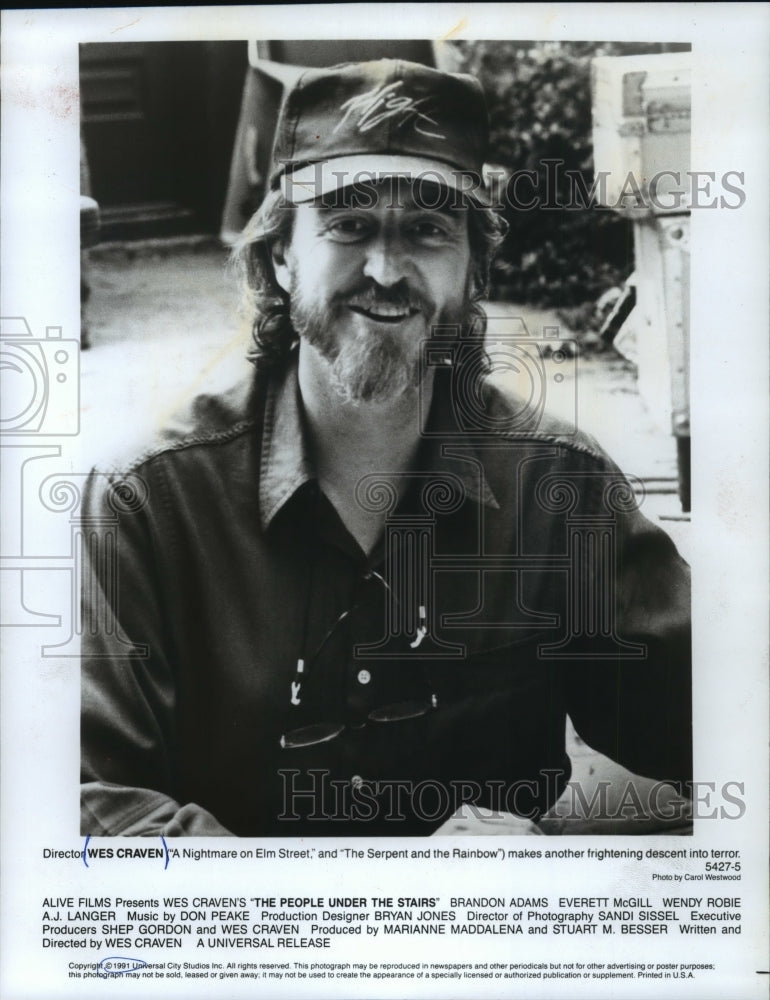 1991 Press Photo Wes Craven&#39;s Directs &quot;The People Under the Stairs&quot; - mjp07923 - Historic Images