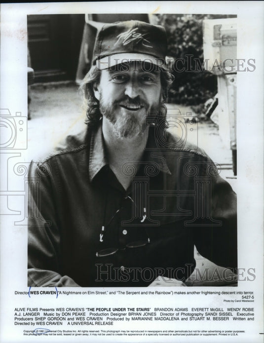 1991 Press Photo Wes Craven's Directs "The People Under the Stairs" - mjp07923 - Historic Images