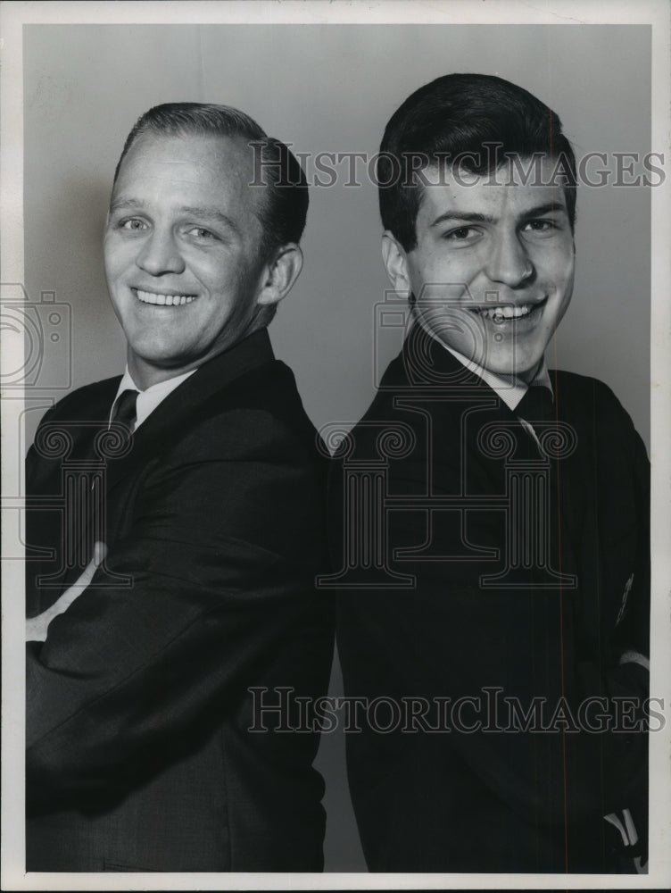 1965 Press Photo Gary Crosby and Frank Sinatra Jr. on "Hullabaloo" - mjp07982 - Historic Images