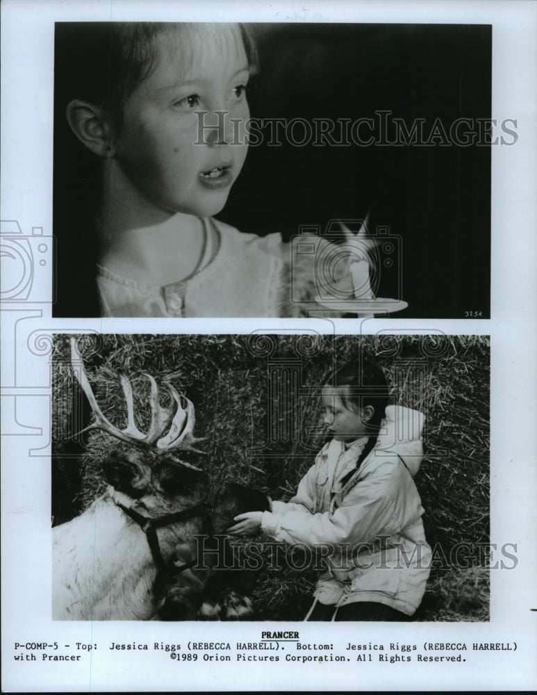 1989 Press Photo Rebecca Harrell in &quot;Prancer&quot; - mjp08003-Historic Images