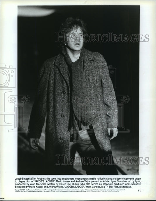 1990 Press Photo Tim Robbins Stars in "Jacob's Ladder" - mjp08069 - Historic Images