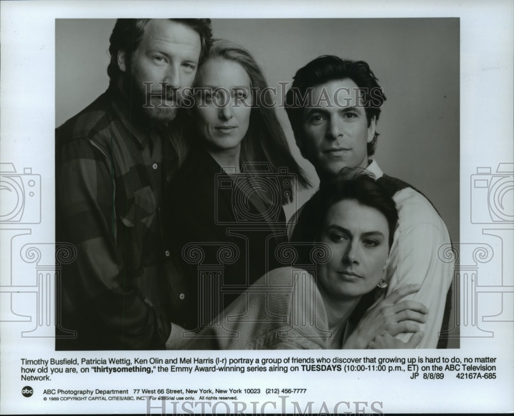 1990, The stars of &quot;thirysomething&quot; portray group of friends - Historic Images