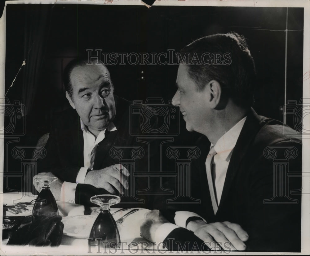 1963, Broderick Crawford with Dick Seeley - mjp08283 - Historic Images