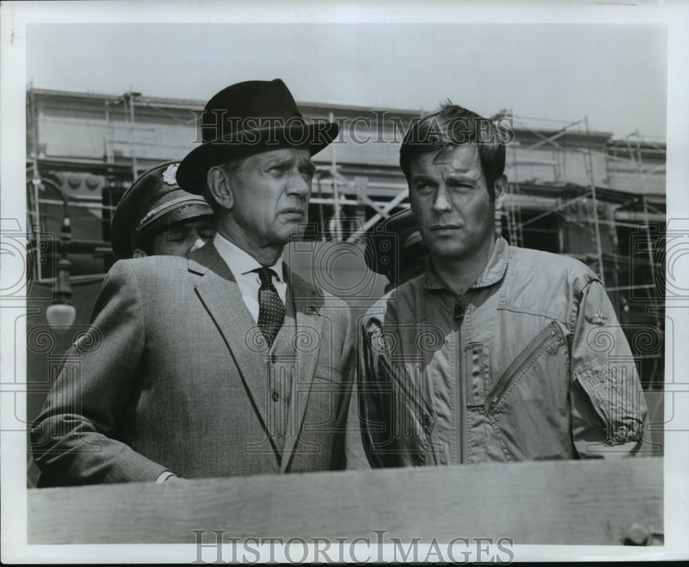 1968, Actor Joseph Cotton (left) - mjp08320 - Historic Images
