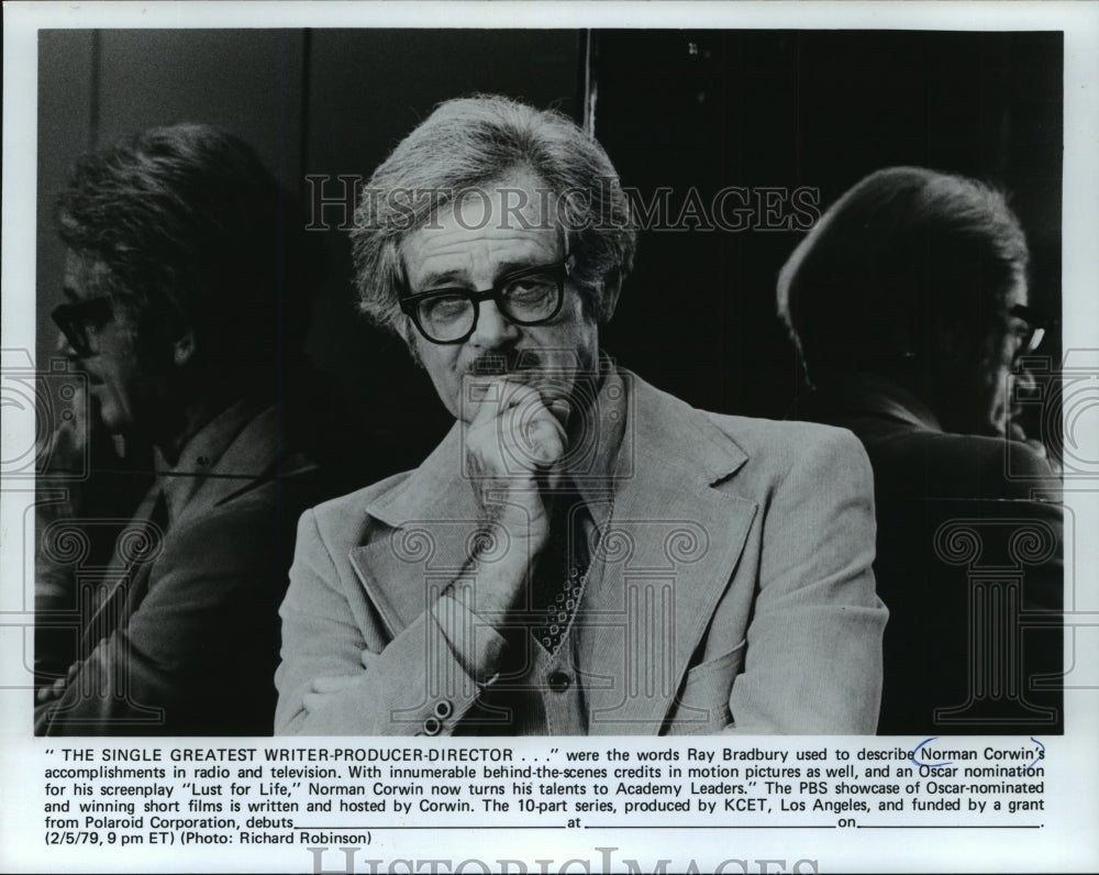1979 Press Photo Writer-Producer-Director, Norman Corwin - mjp08330 - Historic Images