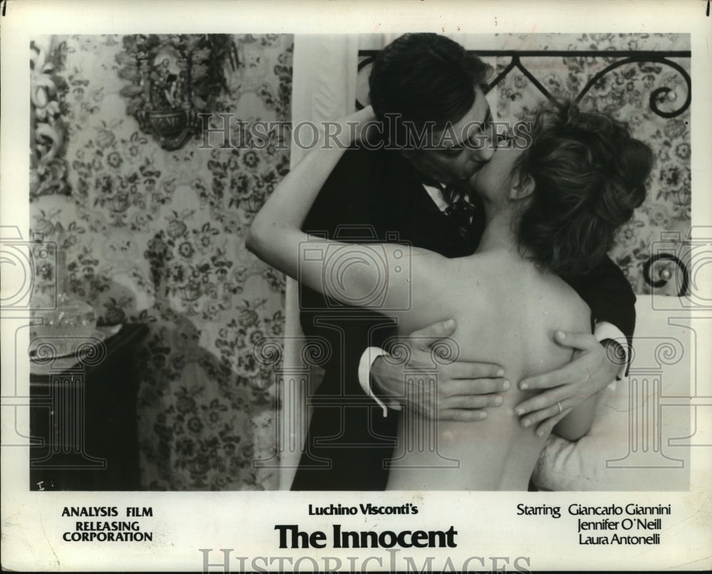 1978, Giancarlo Giannini and Laura Antonelli in "The Innocent" - Historic Images
