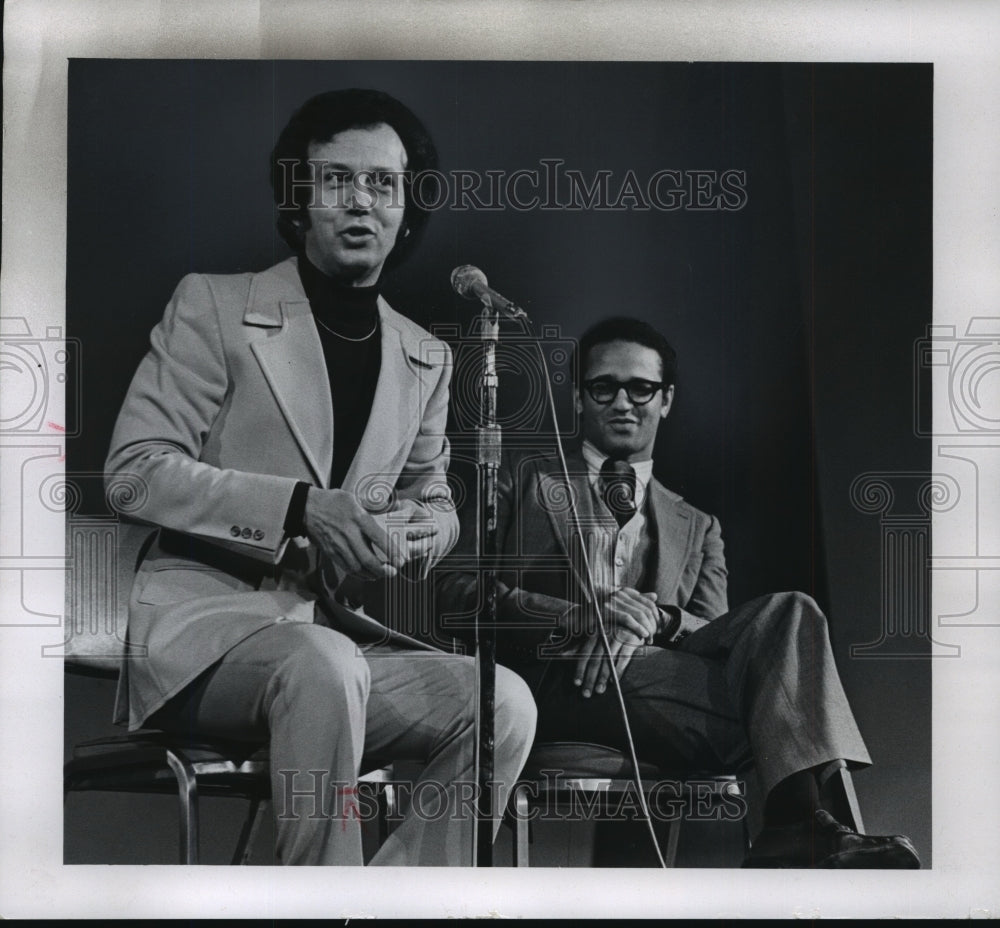 1974 Press Photo John Covelli, pianist Andre Watts, Milwaukee Symphony Orchestra - Historic Images