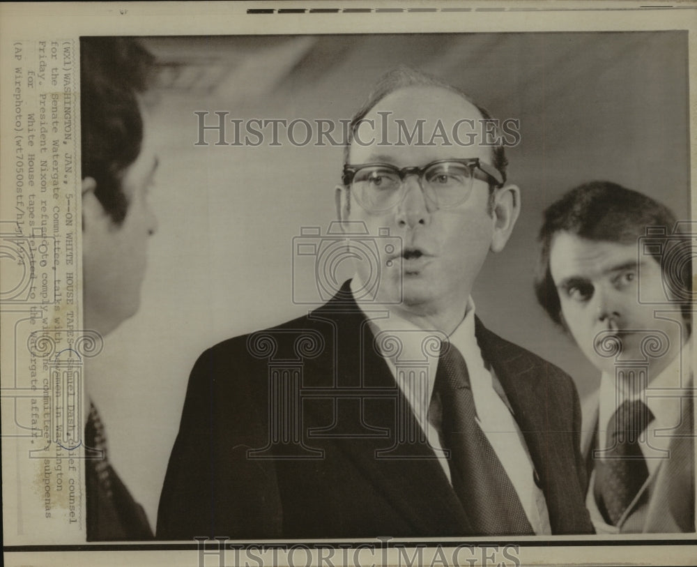 1974 Samuel Dash, chief counsel for the Senate Watergate Committee - Historic Images