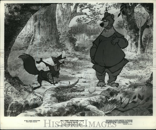 1974 Press Photo Fox and Little John in Walt Disney's "Robin Hood." - mjp08706 - Historic Images