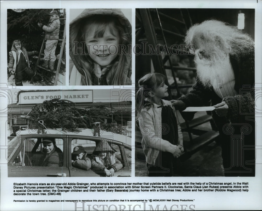 1985 Elizabeth Harnois and Jan Rubes in &quot;One Magic Christmas.&quot;-Historic Images