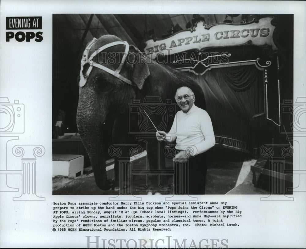 1985 Harry Ellis Dickson hosts Pops Joins the Circus, on PBS.-Historic Images