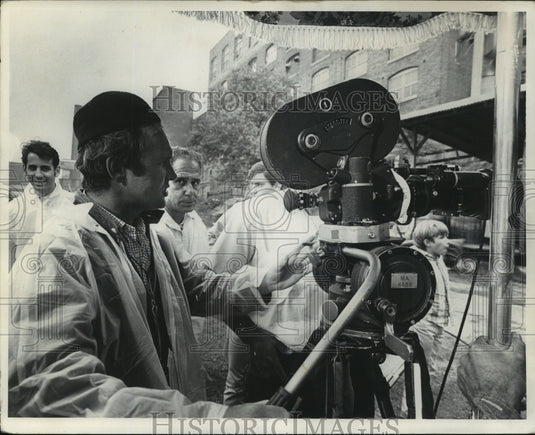 1968 Press Photo Director Norman Jewison on set of Gaily, Gaily! - mjp09093 - Historic Images