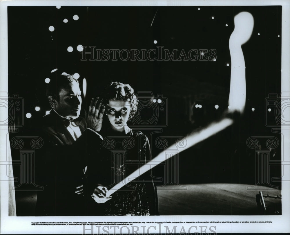 1988 Press Photo Klaus Mafia Brandouer, Adriana Biedrzynska in "Hanussen" - Historic Images