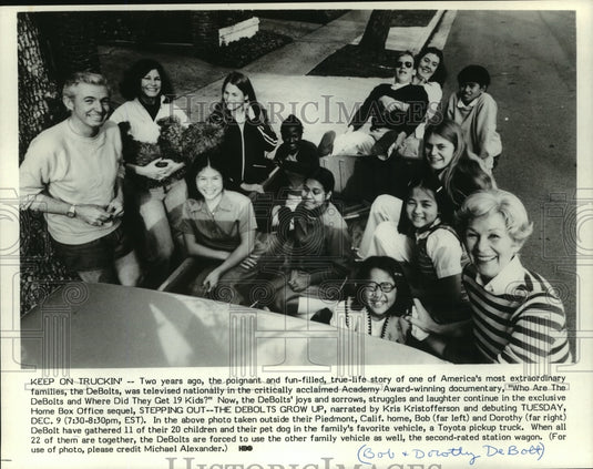 1980, "Stepping Out--The DeBolts Grow Up" Debolt Family Outside Home - Historic Images