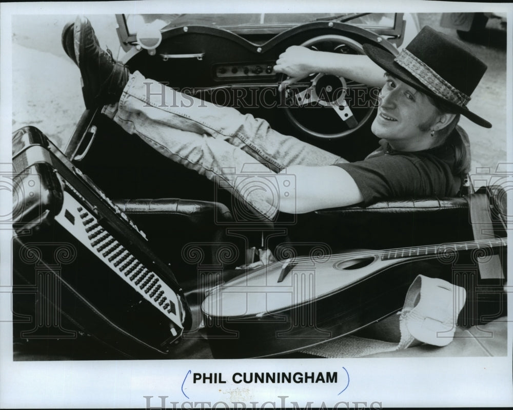 1991 Press Photo Accordionist Phil Cunningham - mjp09168 - Historic Images