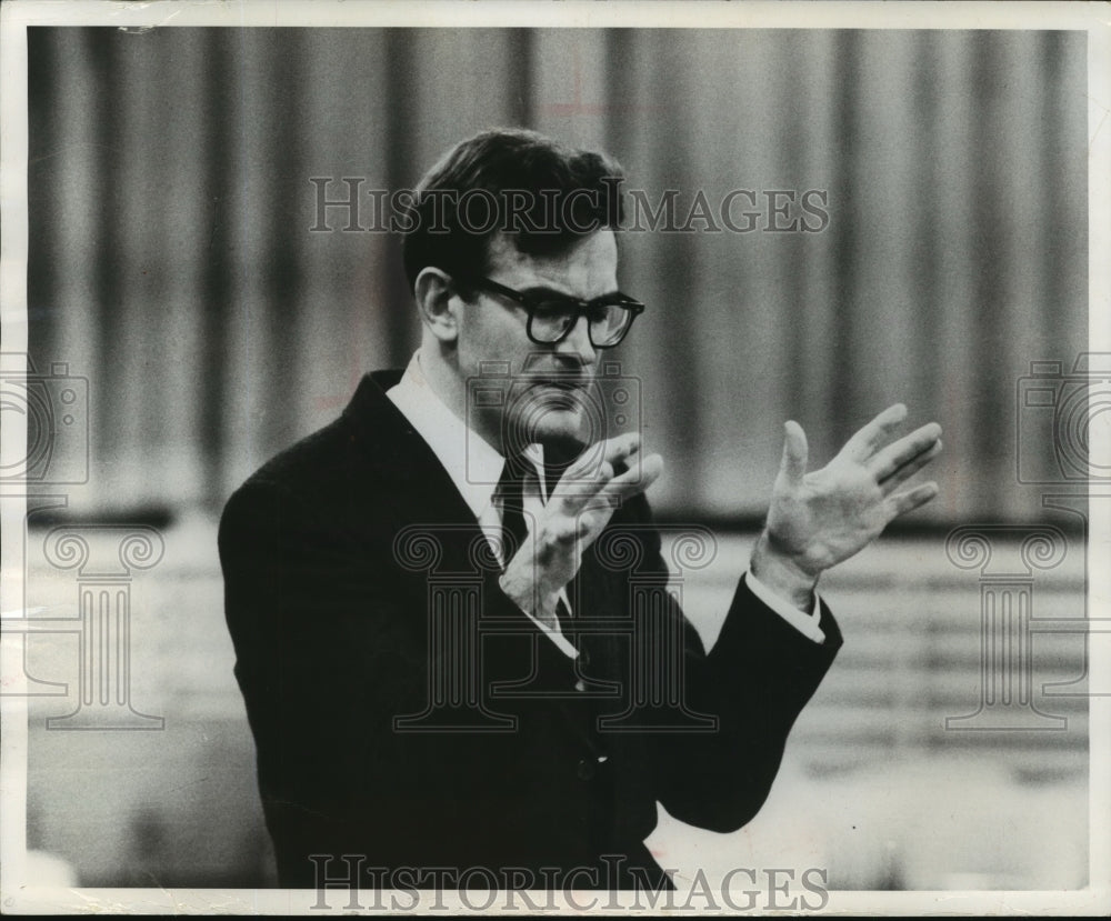 1966 Robert Craft, American conductor and writer.-Historic Images