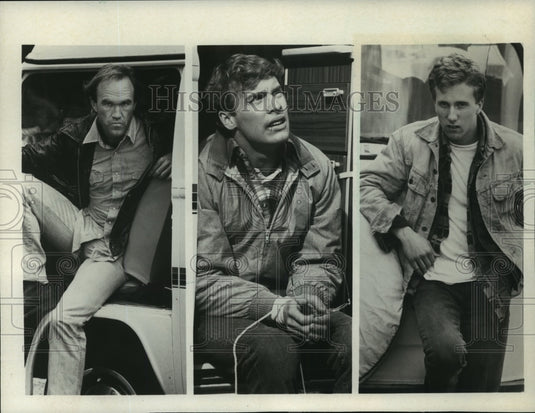 1985 Press Photo Ken Douglas in scenes from Into Thin Air, on CBS. - mjp09207 - Historic Images