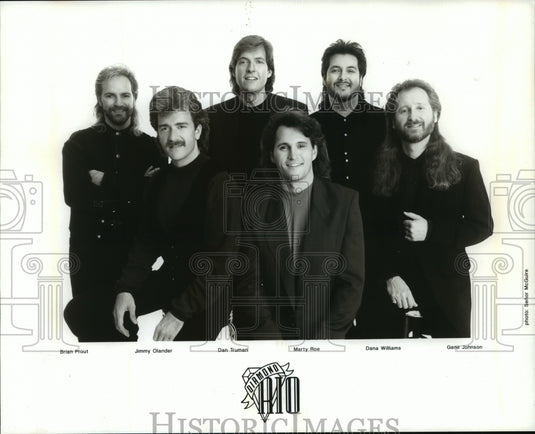 1995 Press Photo Brian Prout, Jimmy Olander and Dan Truman of Diamond Rio. - Historic Images