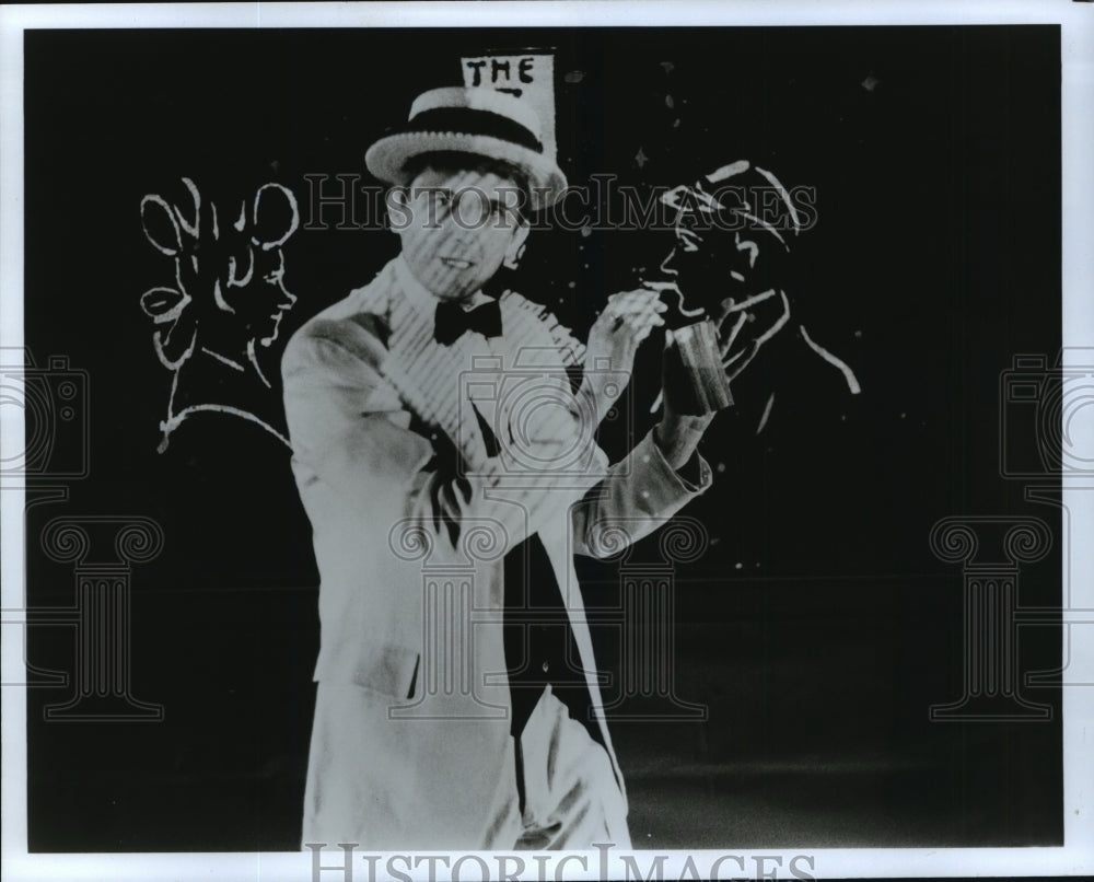 1989 Mel Andringa stars in Chalk Vaudeville by The Drawing Legion.-Historic Images