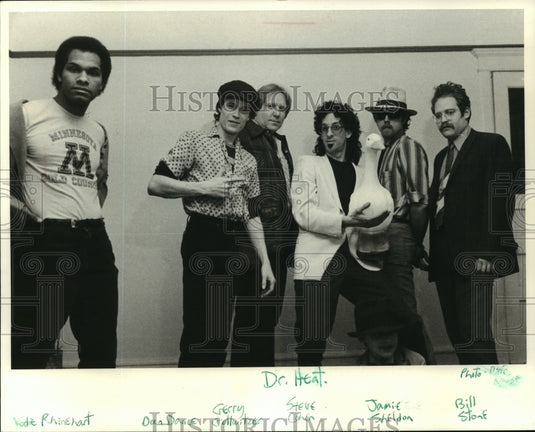 1982 Vodie Rhinehart, Dan Dance & Gerry Gollwitzer of Dr. Heat Band - Historic Images